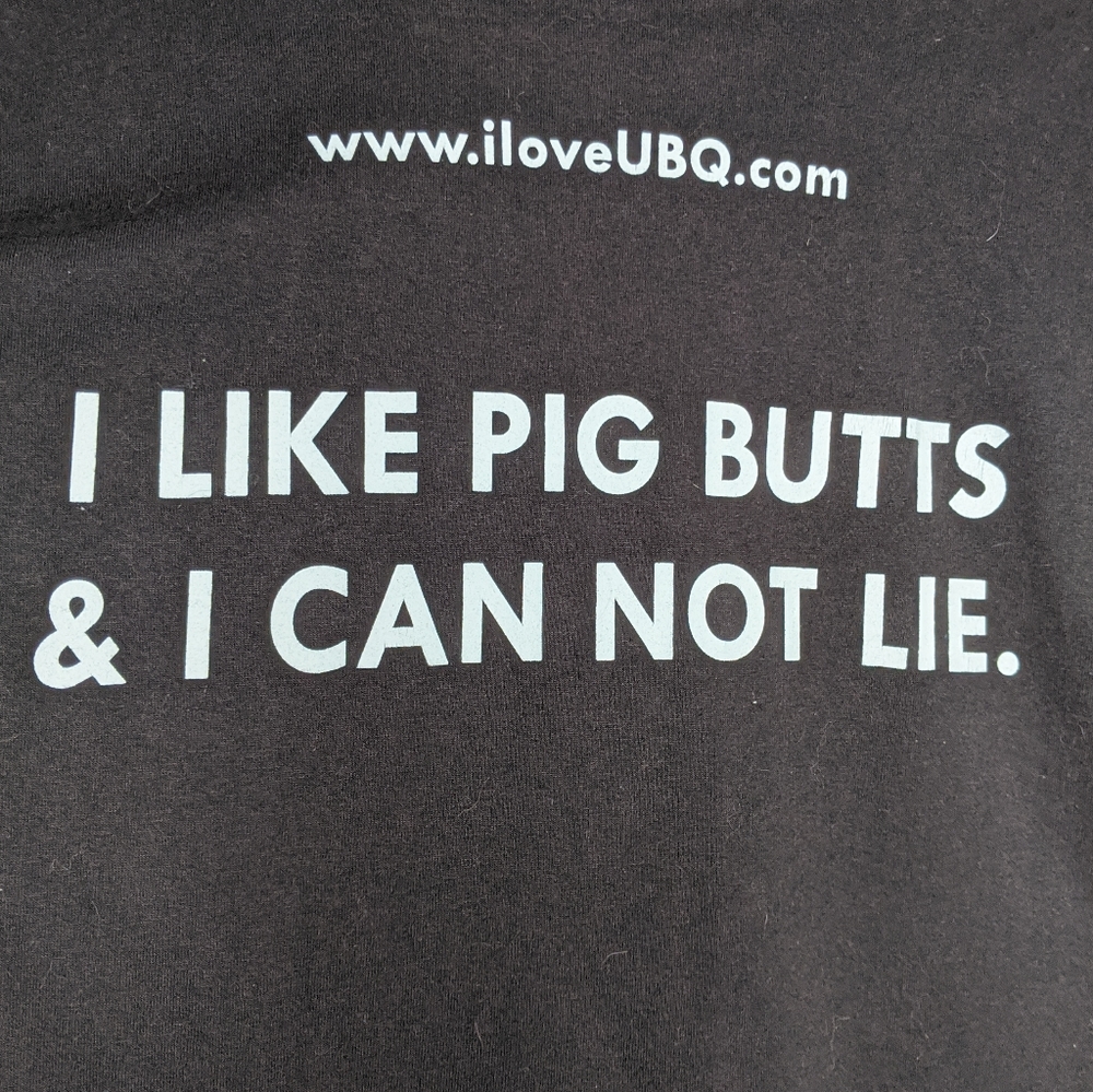 Funny BBQ t-shirt, Big Pork Butt Small Unisex